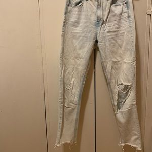 Acid Wash Straight Leg Jean AE